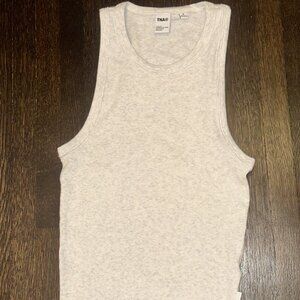 Tna HomeStretch™ Crew Tank in Heather Cloud White